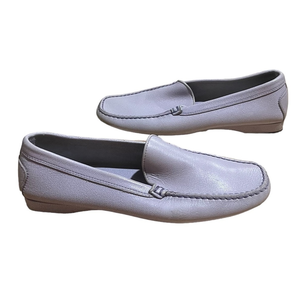Tod’s Purple Square Toe Driving Loafers Size 7 Women’s